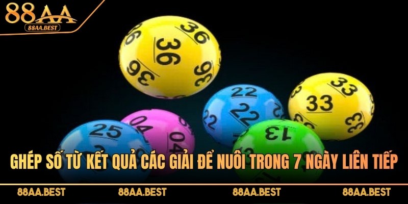 Ghép số may mắn từ kết quả các giải để nuôi trong 7 ngày liên tiếp