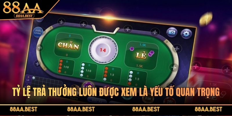 Xóc Đĩa Online – Luật chơi và bí kíp soi cầu bất bại tại 88AA 3 Tỷ lệ trả thưởng tại 88AA luôn được xem là yếu tố quan trọng